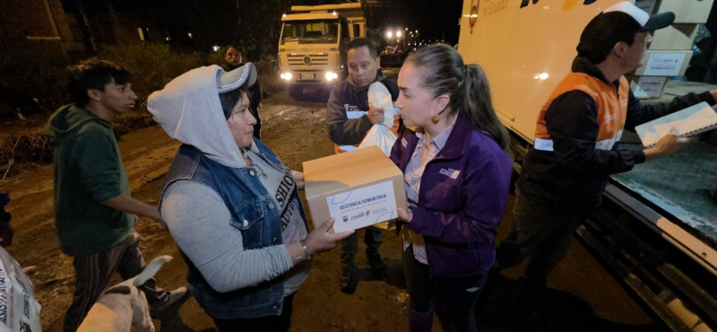 Gobierno Nacional articuló respuesta inmediata ante aluvión en Riobamba.